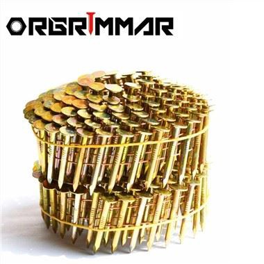 Ring Shank Wire Iron Coil Roofing Nails For Nail Gun Concrete