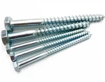 China Wholesale M8 M6 Galvanized Hexagon Wooden Coach Screw Self Drill Stainless Wooden Screw Hex Head Wood Screws